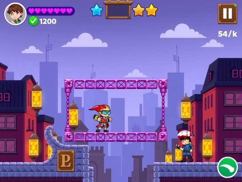 Pixel Choco City Chase gameplay screenshot